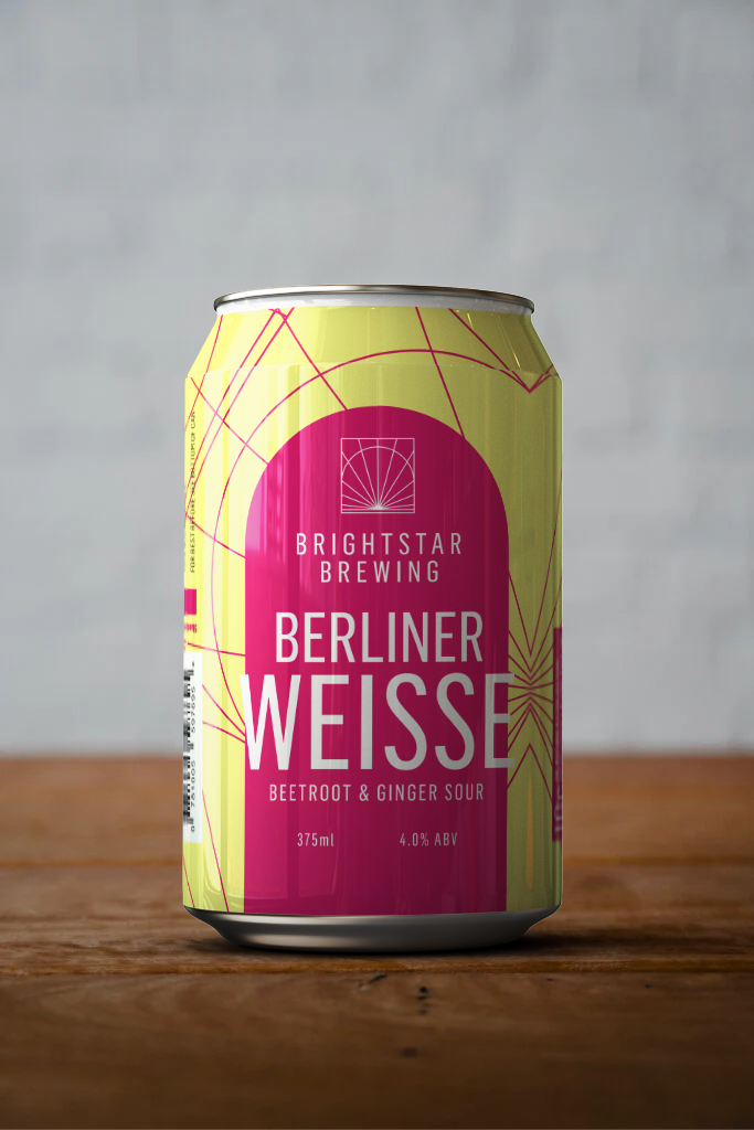 Beetroot and Ginger Berliner Weisse Cans